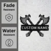 Custom Viking Axe Metal Sign Norse Wall Art Decor Custom Viking axe metal sign in 16 gauge steel for Norse wall decor, personalized Viking art plaque for cabins, man caves, and history lovers.