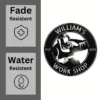 Custom welder metal sign in 16 gauge steel for workshop wall decor, personalized welding shop plaque for metalworkers, garage and gift art.