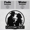 Custom Western Couple Metal Sign Romantic Rustic Art Decor Custom western couple metal sign in 16 gauge steel for rustic cowboy wall decor, farmhouse couple plaque for home and romantic gift art.