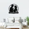 Custom Western Couple Metal Sign Romantic Rustic Art Decor Custom western couple metal sign in 16 gauge steel for rustic cowboy wall decor, farmhouse couple plaque for home and romantic gift art.