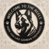Personalized German Shepherd Metal Sign Custom Family Name Decor Personalized German Shepherd metal sign in 16 gauge steel for pet wall decor, custom family name plaque for home and strong dog lover gift art.