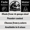 Personalized Axe Wielder Metal Art Sign Viking Warrior Wall Decor Personalized axe-wielder metal sign in 16 gauge steel for Viking wall decor, custom warrior plaque for cabin, man cave and medieval gift art.