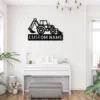 Personalized Backhoe Loader Metal Sign Construction Art Decor Personalized backhoe loader metal sign in 16 gauge steel for construction wall decor, custom heavy equipment plaque for operators and job site gift.