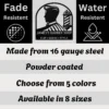 Personalized Barber Shop Metal Sign Custom Hair Salon Decor Personalized barber shop metal art sign in 16 gauge steel for hair salon wall decor, custom barber plaque and professional grooming gift art.