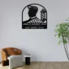 Personalized Barber Shop Metal Sign Custom Hair Salon Decor Personalized barber shop metal art sign in 16 gauge steel for hair salon wall decor, custom barber plaque and professional grooming gift art.