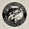 Personalized Bass Fish Metal Art Fishing Decor For Cabin & Lake House Personalized bass fish metal art in 16 gauge steel for fishing wall decor, custom lake house plaque for anglers, cabin and gift art.
