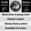 Personalized Bass Fish Metal Art Fishing Decor For Cabin & Lake House Personalized bass fish metal art in 16 gauge steel for fishing wall decor, custom lake house plaque for anglers, cabin and gift art.