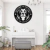 Personalized Beagle Metal Dog Sign Custom Family Name Decor Personalized Beagle metal dog sign in 16 gauge steel for pet wall decor, custom family name plaque for home and dog lover gift art.