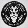 Personalized Beagle Metal Dog Sign Custom Family Name Decor Personalized Beagle metal dog sign in 16 gauge steel for pet wall decor, custom family name plaque for home and dog lover gift art.