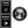 Personalized Beer Glasses Metal Sign Bar Art & Pub Decor Personalized beer glasses metal sign in 16 gauge steel for bar wall decor, custom pub plaque for home bar, man cave and beer lover gift art.