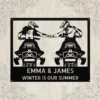 Personalized Couple Snowmobile Metal Sign Winter Sports Wall Art Personalized couple snowmobile metal sign in 16 gauge steel for winter sports wall decor, custom snowmobile lovers gift and wall art sign.