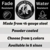 Personalized Deadlift Metal Sign Custom Name Gym Wall Art Personalized deadlift metal sign made from 16 gauge steel. Custom name gym wall art, perfect for home gyms, powerlifters, and fitness gifts.