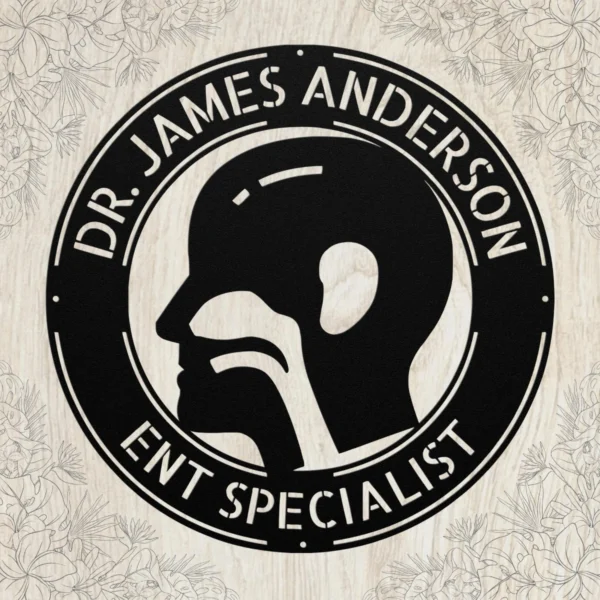 Personalized Ent Metal Art Sign Ear Nose & Throat Doctor Wall Decor Personalized ENT metal art sign in 16 gauge steel for ear, nose and throat doctor office decor, custom clinic wall plaque and medical gift.