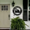 Personalized Ferret Metal Art Sign Custom Pet Wall Decor Personalized ferret metal art sign in 16 gauge steel for pet wall decor, custom ferret lover plaque for home, laser cut animal gift sign.