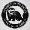 Personalized Ferret Metal Art Sign Custom Pet Wall Decor Personalized ferret metal art sign in 16 gauge steel for pet wall decor, custom ferret lover plaque for home, laser cut animal gift sign.