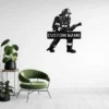 Personalized Firefighter Metal Art Sign Custom Fire Department Decor Personalized firefighter metal art sign in 16 gauge steel for fire department wall decor, custom name plaque for firefighters and hero gift art.