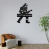 Personalized Firefighter Metal Art Sign Custom Fire Department Decor Personalized firefighter metal art sign in 16 gauge steel for fire department wall decor, custom name plaque for firefighters and hero gift art.