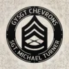 Personalized Gysgt Chevrons Metal Sign Custom Marine Corps Military Wall Decor Personalized GySgt chevrons metal sign in 16 gauge steel for Marine Corps wall decor, custom rank plaque and veteran military gift.