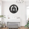 Personalized Gysgt Chevrons Metal Sign Custom Marine Corps Military Wall Decor Personalized GySgt chevrons metal sign in 16 gauge steel for Marine Corps wall decor, custom rank plaque and veteran military gift.
