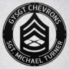 Personalized Gysgt Chevrons Metal Sign Custom Marine Corps Military Wall Decor Personalized GySgt chevrons metal sign in 16 gauge steel for Marine Corps wall decor, custom rank plaque and veteran military gift.