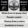 Personalized Ham Radio Metal Art Sign Custom Call Sign Wall Decor Personalized ham radio metal sign in 16 gauge steel with custom call sign for amateur radio shack wall decor and operator gift plaque.