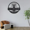 Personalized Ham Radio Metal Art Sign Custom Call Sign Wall Decor Personalized ham radio metal sign in 16 gauge steel with custom call sign for amateur radio shack wall decor and operator gift plaque.