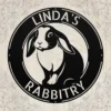 Personalized Holland Lop Rabbit Metal Sign Custom Bunny Art Personalized Holland Lop rabbit metal sign in 16 gauge steel for bunny wall decor, custom rabbit name plaque for rabbitry, pet lover gift art.
