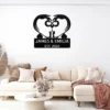 Personalized Infinite Love Metal Sign Romantic Wall Art For Couples Personalized infinite love metal sign in 16 gauge steel for romantic wall decor, custom couple name plaque and wedding or anniversary gift art.