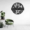 Personalized ladybug metal sign in 16 gauge steel for garden wall decor, custom insect plaque for outdoor home, patio and gift art.