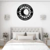 Personalized Moon Sun Couple Metal Art Sign Celestial Wall Decor Personalized moon sun couple metal art sign in 16 gauge steel for celestial couple wall decor, wedding plaque for home, romantic gift art.