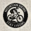 Personalized Mountain Bike Rider Metal Sign Custom Mtb Art Decor Personalized mountain bike rider metal sign in 16 gauge steel for MTB wall decor, custom cycling plaque for garage, riders and gift art.