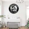 Personalized Mountain Bike Rider Metal Sign Custom Mtb Art Decor Personalized mountain bike rider metal sign in 16 gauge steel for MTB wall decor, custom cycling plaque for garage, riders and gift art.