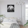 Personalized Nativity Scene Metal Sign Christmas Wall Decor Personalized nativity scene metal art sign in 16 gauge steel for Christmas wall decor, religious home display and custom holiday gift.