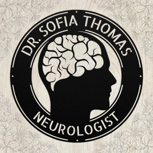 Personalized Neurologist Metal Sign Personalized neurologist metal sign made from 16 gauge steel, custom medical office wall decor for doctors and clinics.