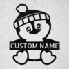 Personalized Penguin Metal Sign Wildlife Wall Art Decor Personalized penguin metal sign in 16 gauge steel for wildlife wall decor, custom animal plaque for home, nursery, and penguin lover gift art.