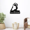 Personalized Pilates Metal Sign Custom Fitness Studio Decor Personalized Pilates metal sign in 16 gauge steel for fitness studio wall decor, custom gym plaque for instructors, home gym and gift art.