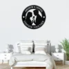 Personalized Romantic Couple Metal Sign Custom Lovers Wall Decor Personalized romantic couple metal sign in 16 gauge steel for love wall decor, custom name plaque for weddings, anniversaries, and Valentine gift.