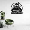 Personalized Scuba Diver Metal Sign Underwater Art Decor Personalized scuba diver metal sign in 16 gauge steel for underwater wall decor, custom ocean plaque for divers, beach home and gift art.