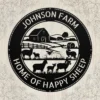 Personalized Sheep Farm Metal Sign Custom Ranch Name Art Personalized sheep farm metal sign in 16 gauge steel for rustic ranch wall decor, custom farm name plaque for barn, farmhouse and gift art.