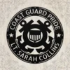 Personalized US Coast Guard metal sign in 16 gauge steel for maritime wall decor, custom veteran plaque and patriotic home or office gift.