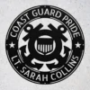 Personalized US Coast Guard metal sign in 16 gauge steel for maritime wall decor, custom veteran plaque and patriotic home or office gift.