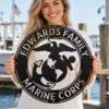 Honor service and sacrifice with a Personalized US Marine Corps Metal Sign for veterans and Marines. A custom wall decor tribute to pride and respect military.
