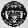 Personalized Us Navy Metal Sign Custom Military Wall Decor Personalized US Navy metal sign in 16 gauge steel for military wall decor, custom sailor plaque and patriotic home or office gift.