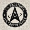 Personalized Us Space Force Metal Sign Custom Emblem Wall Decor Personalized US Space Force metal sign in 16 gauge steel for military wall decor, custom emblem plaque and patriotic home or office gift.