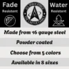 Personalized Us Space Force Metal Sign Custom Emblem Wall Decor Personalized US Space Force metal sign in 16 gauge steel for military wall decor, custom emblem plaque and patriotic home or office gift.