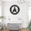Personalized Us Space Force Metal Sign Custom Emblem Wall Decor Personalized US Space Force metal sign in 16 gauge steel for military wall decor, custom emblem plaque and patriotic home or office gift.