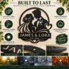 Personalized Wedding Metal Art Sign Custom Marriage Wall Decor Personalized wedding metal art sign in 16 gauge steel for marriage wall decor, custom couple plaque for wedding, bridal and engagement gift art.