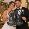 Personalized Wedding Metal Art Sign Custom Marriage Wall Decor Personalized wedding metal art sign in 16 gauge steel for marriage wall decor, custom couple plaque for wedding, bridal and engagement gift art.