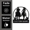 Personalized Western Couple Metal Sign Custom Ranch Wall Art Personalized western couple metal sign in 16 gauge steel for ranch wall decor, custom farmhouse plaque and rustic wedding or anniversary gift.
