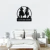 Personalized Western Couple Metal Sign Custom Ranch Wall Art Personalized western couple metal sign in 16 gauge steel for ranch wall decor, custom farmhouse plaque and rustic wedding or anniversary gift.